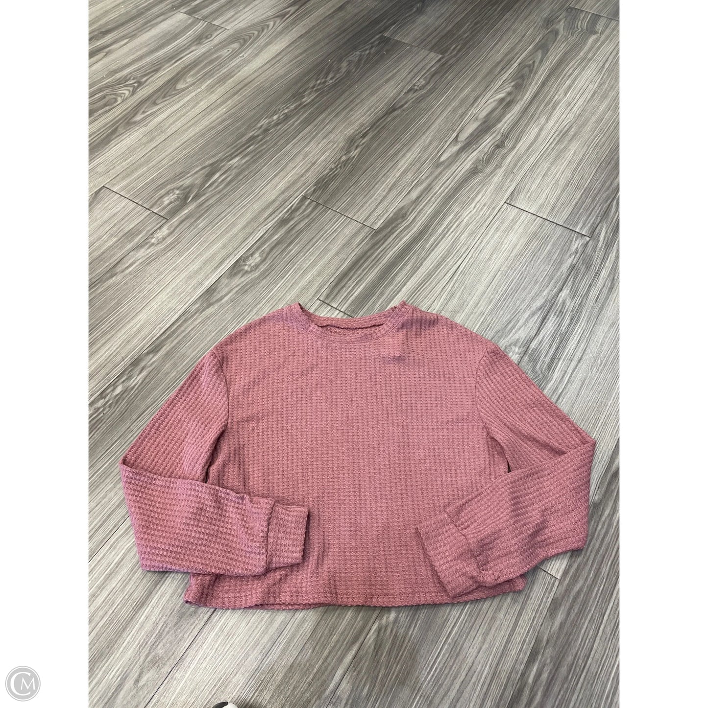 Top Long Sleeve By Clothes Mentor In Pink, Size: M