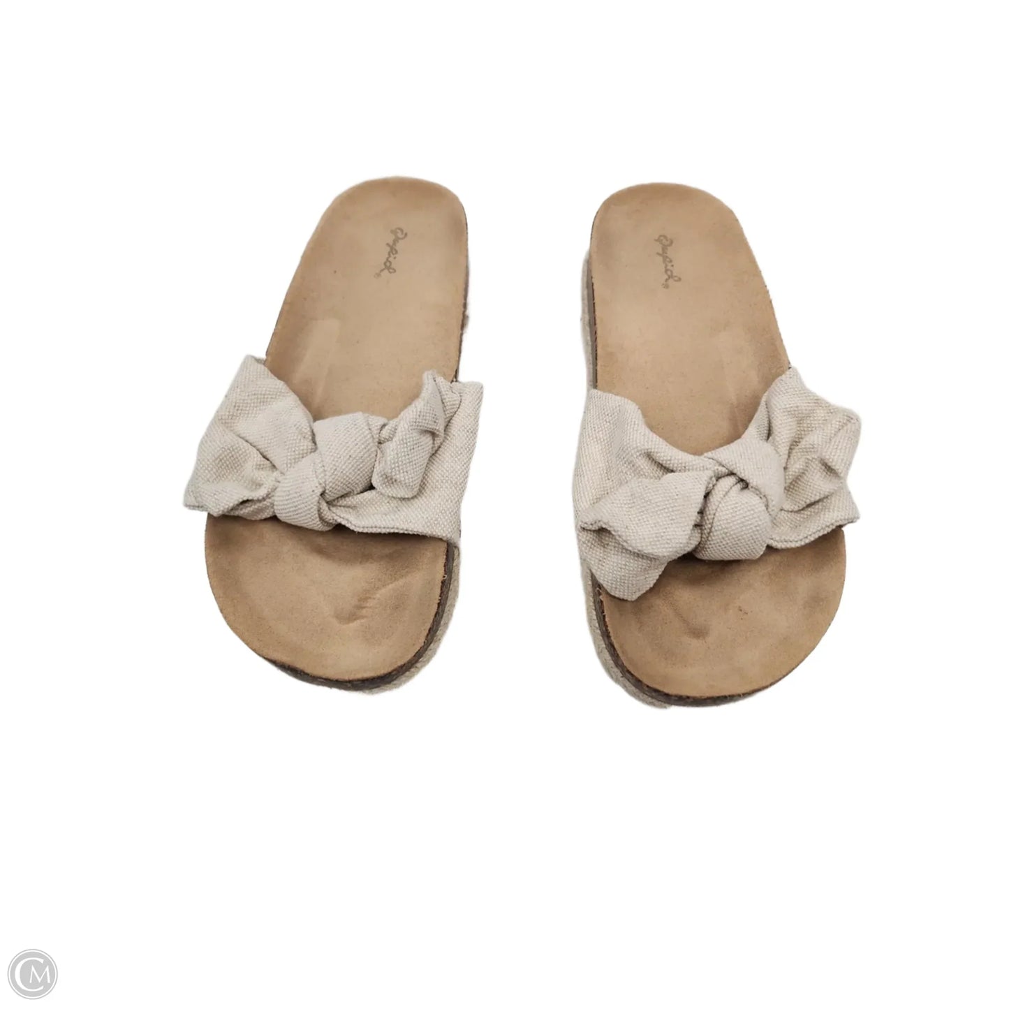 Sandals Flats By Qupid In Cream, Size: 9
