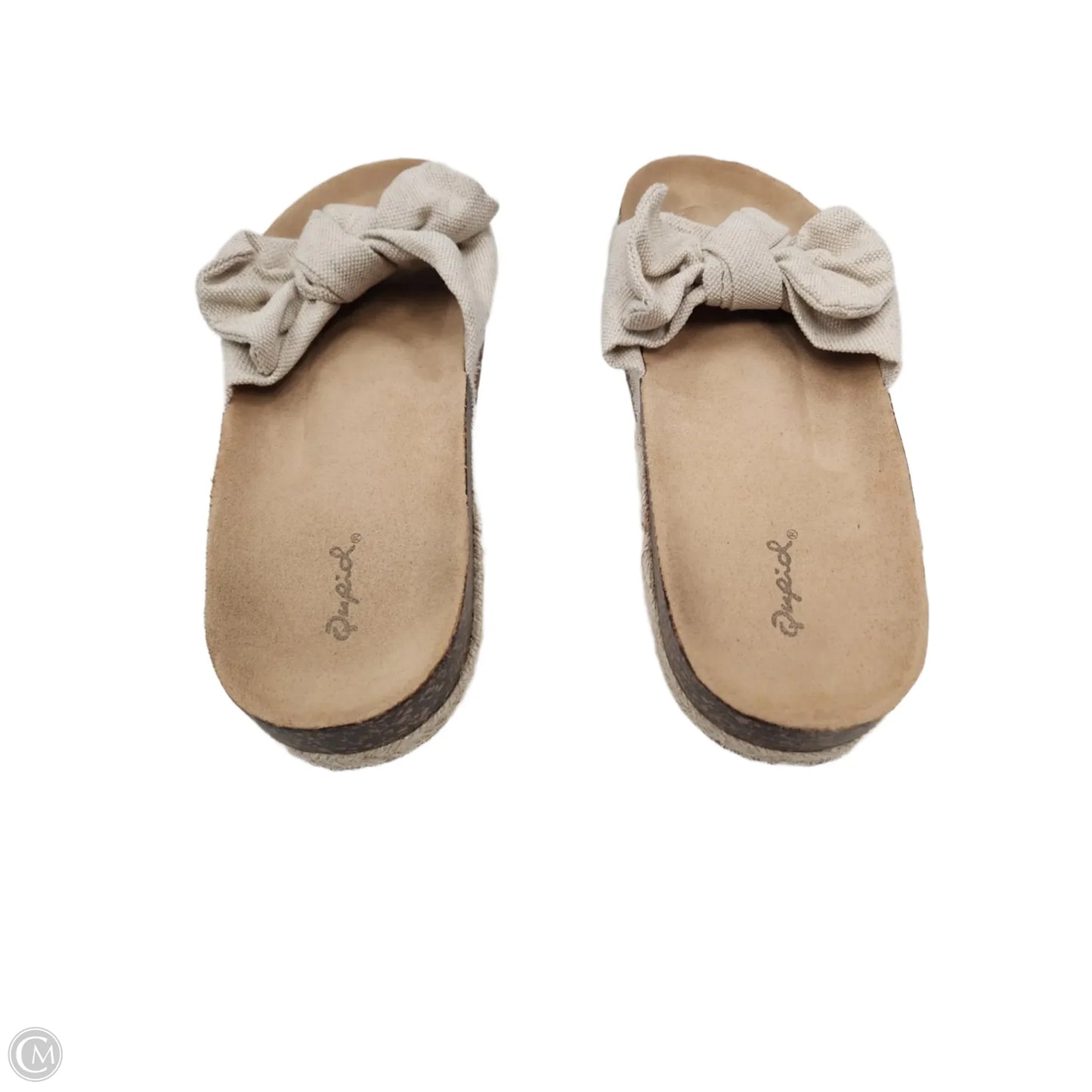 Sandals Flats By Qupid In Cream, Size: 9