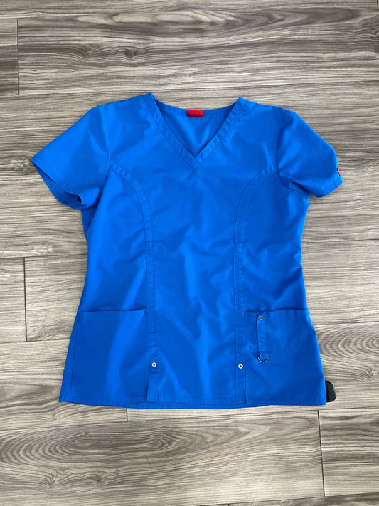 Blue Top Short Sleeve Clothes Mentor, Size M