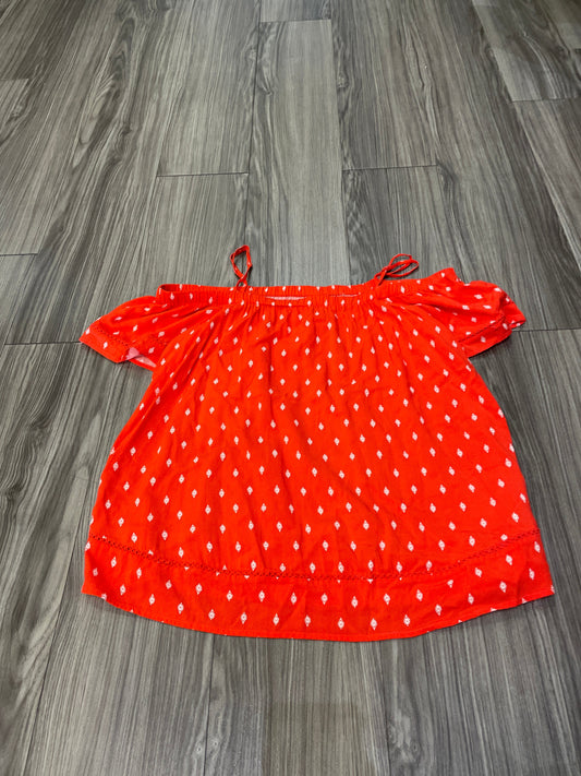Red & White Top Short Sleeve Old Navy, Size S