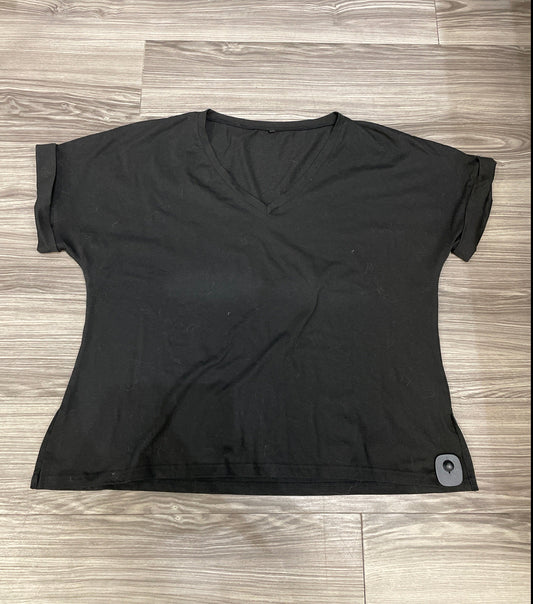 Black Top Short Sleeve Clothes Mentor, Size 3x