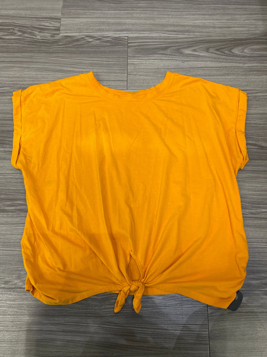 Orange Top Short Sleeve Ava & Viv, Size 2x