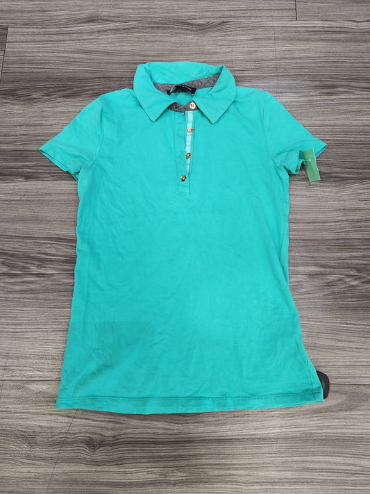 Aqua Blouse Short Sleeve Jones New York, Size S