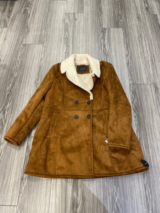 Brown & Cream Coat Peacoat Marc New York, Size 2x