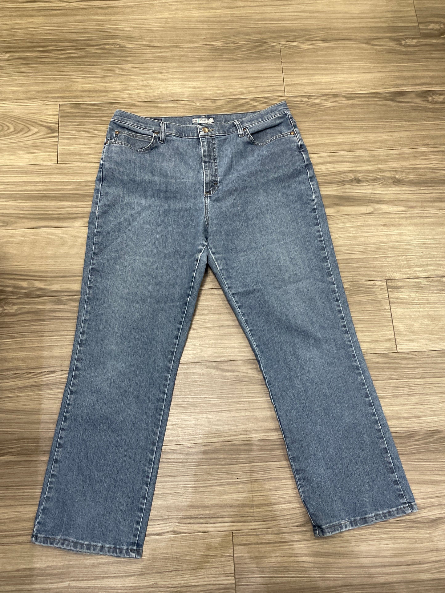 Jeans Boot Cut By Lee In Blue, Size: 18