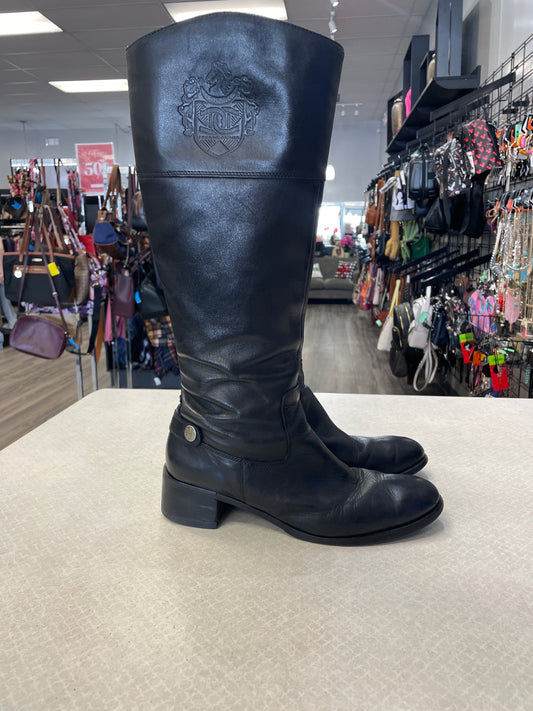 Boots Knee Heels By Etienne Aigner In Black, Size: 9.5