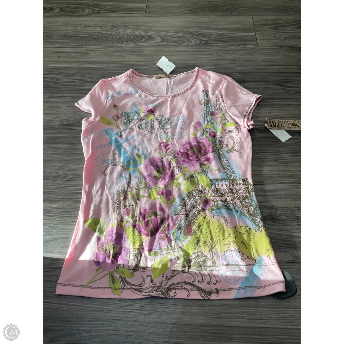 Top Short Sleeve By Clothes Mentor In Pink, Size: L