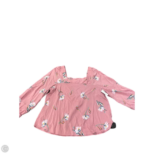 Top Long Sleeve By Ana In Floral Print, Size: L