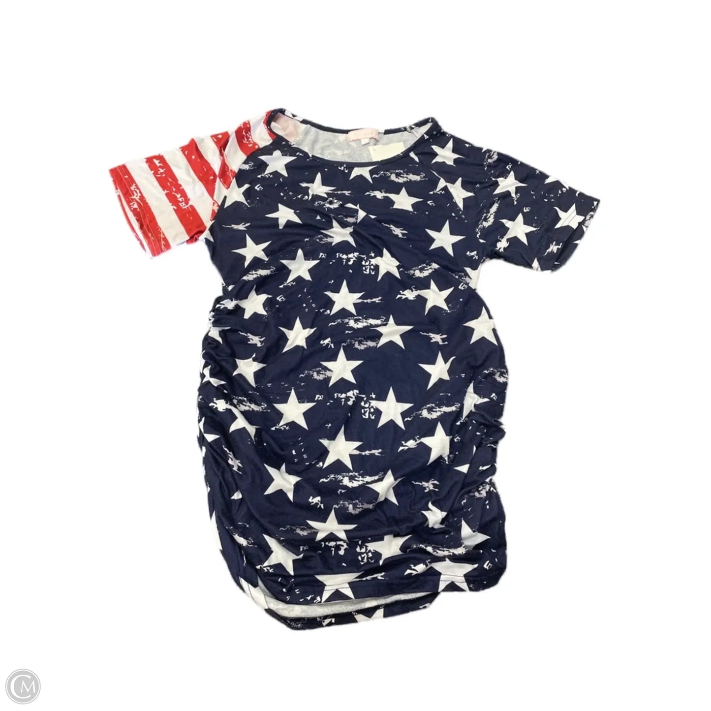 Maternity Top Short Sleeve By Clothes Mentor, Size: M