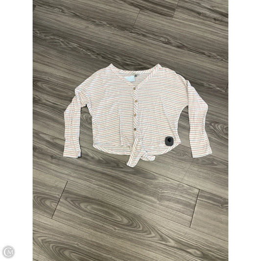 Top Long Sleeve By Paper Crane In Striped Pattern, Size: M