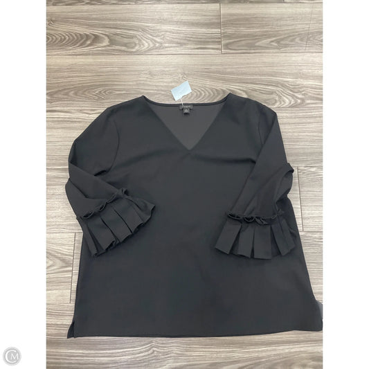Top Long Sleeve By Ann Taylor In Black, Size: Xl