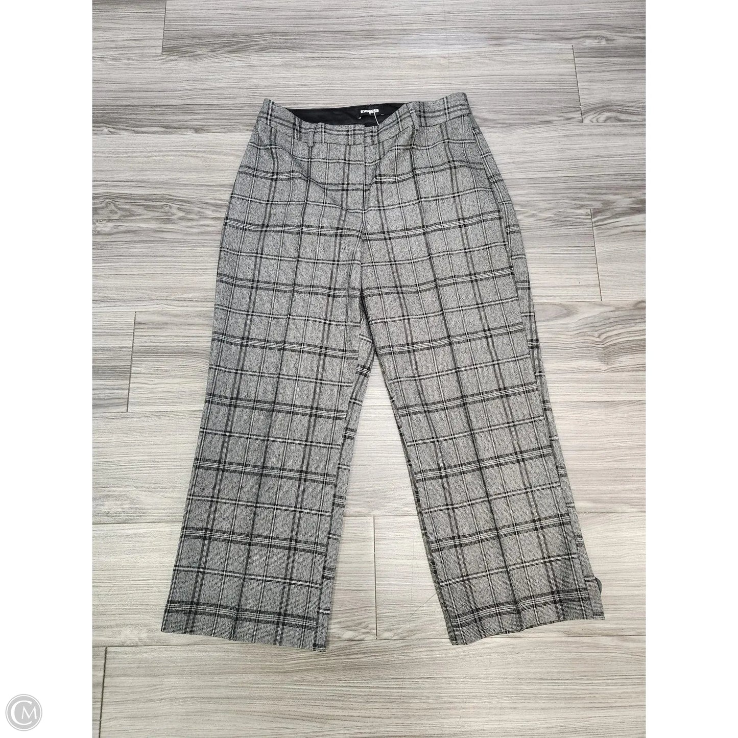 Pants Dress By Express In Plaid Pattern, Size: 12
