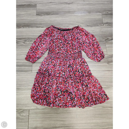 Dress Casual Midi By Clothes Mentor In Floral Print, Size: L