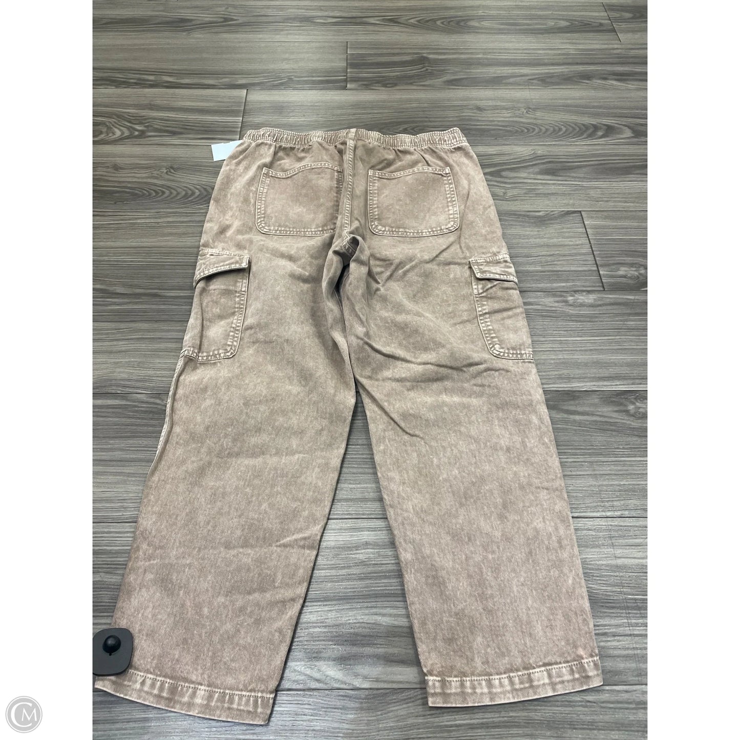 Jeans Wide Leg By Gap In Tan, Size: L