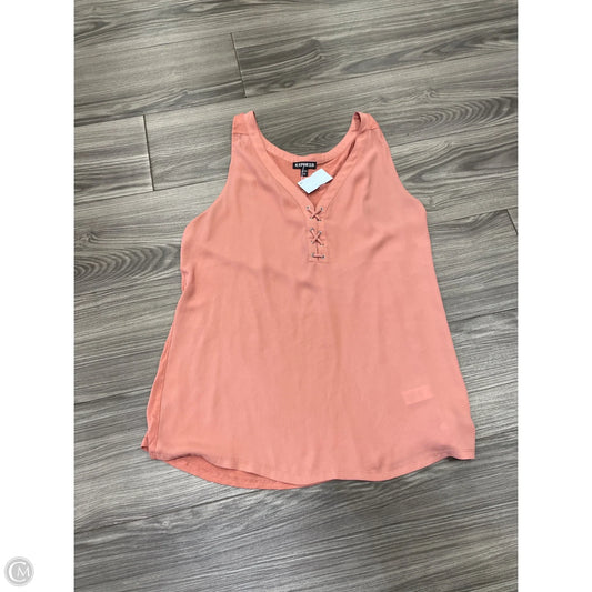 Blouse Sleeveless By Express In Pink, Size: M