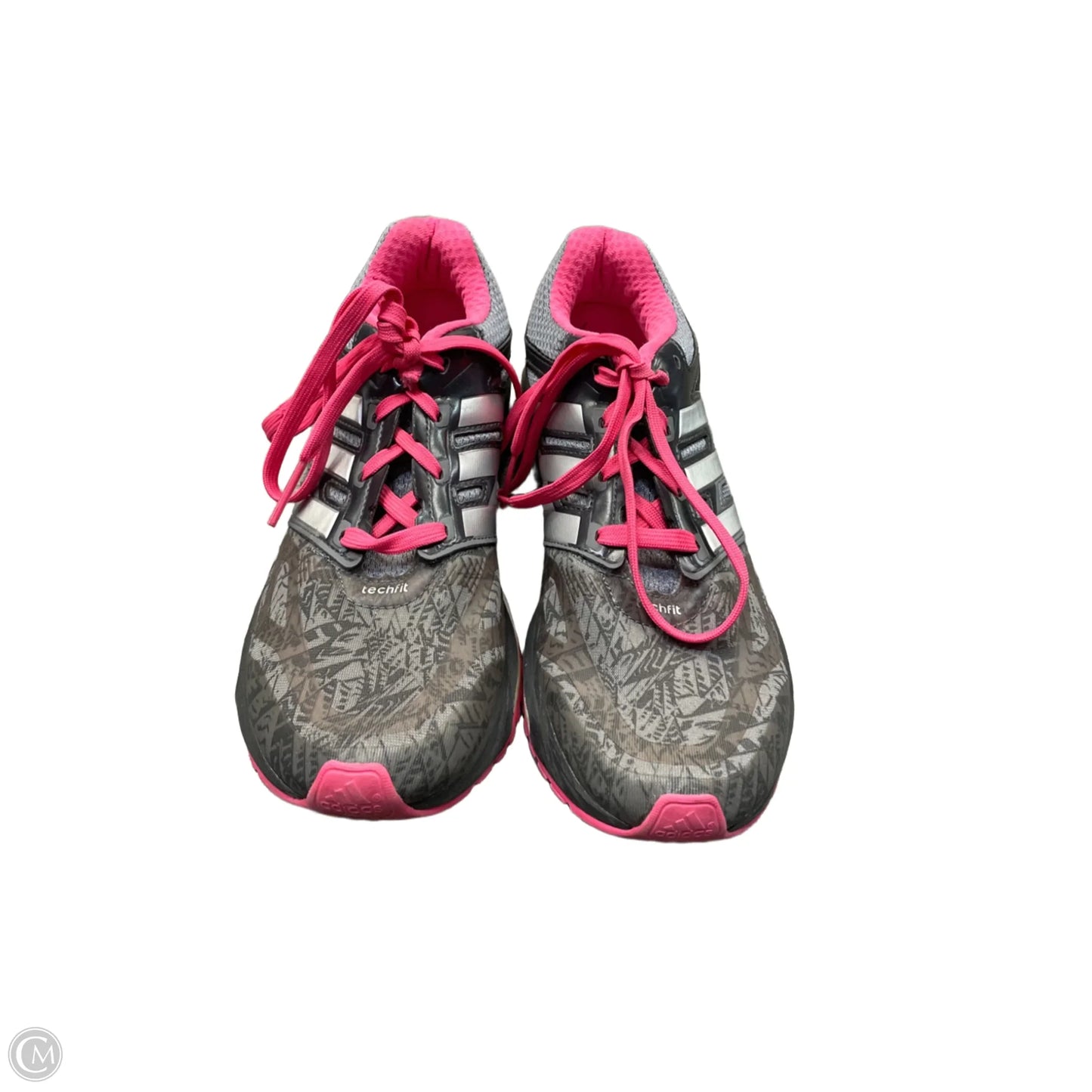 Shoes Athletic By Adidas In Grey & Pink, Size: 8