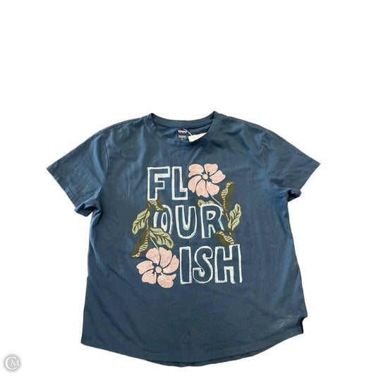 Top Short Sleeve By Sonoma In Blue, Size: L