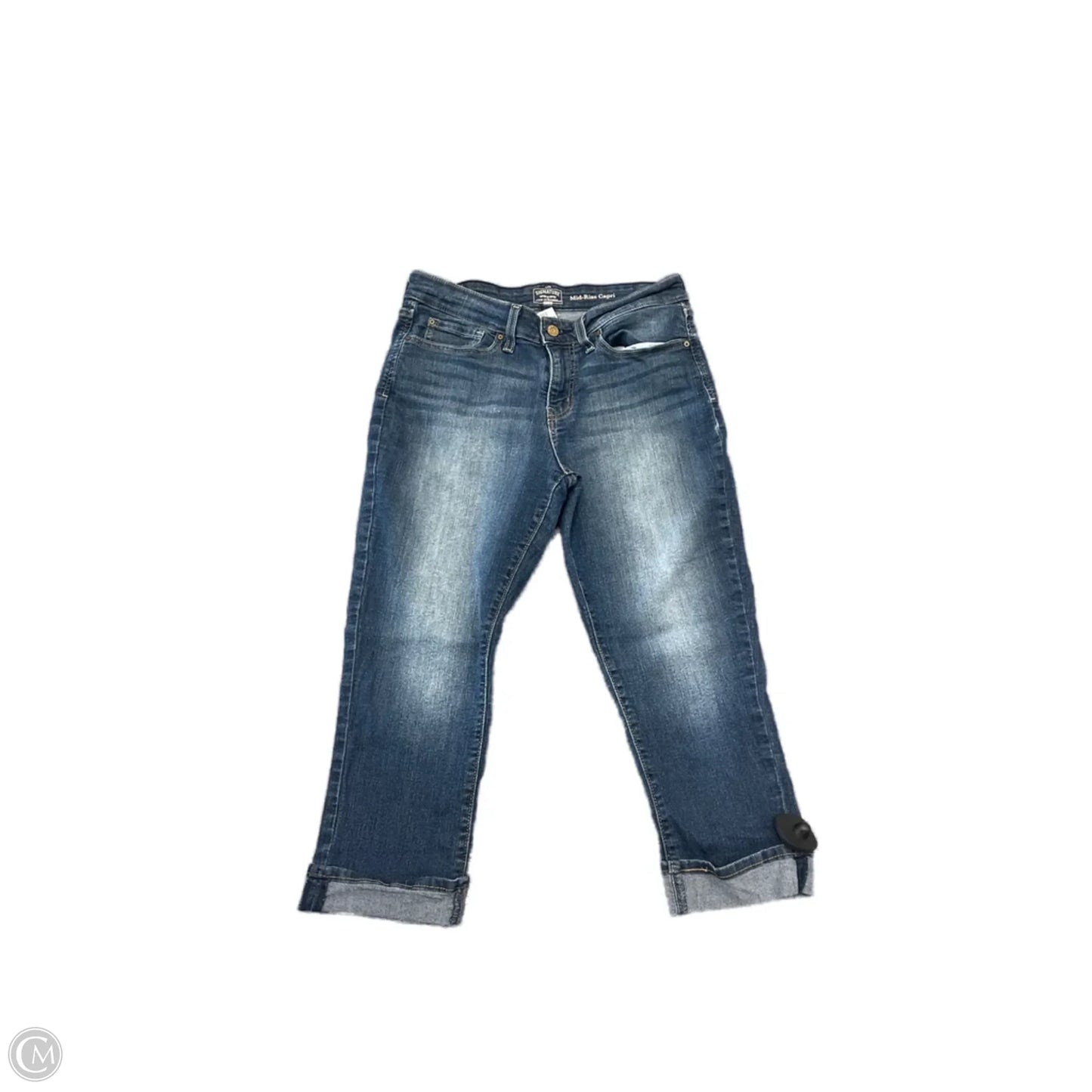 Capris By Levis In Blue Denim, Size: 12