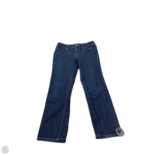 Jeans Straight By St Johns Bay In Blue Denim, Size: 4p