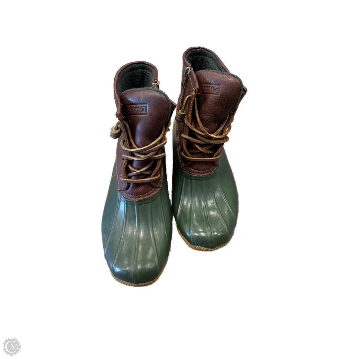 Boots Hiking By Sperry In Brown & Green, Size: 8