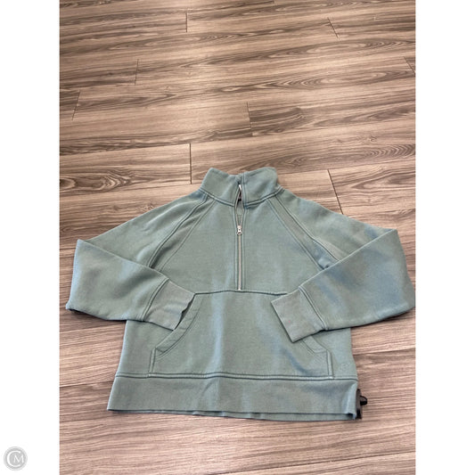 Sweatshirt Collar By Danskin In Green, Size: M