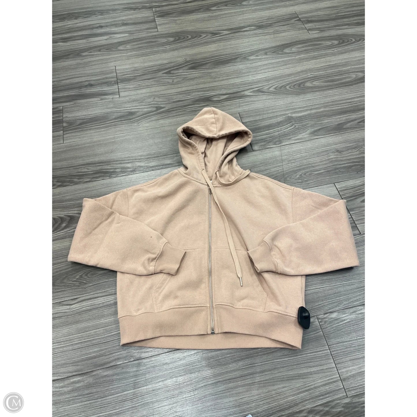 Sweatshirt Hoodie By Ultra Flirt In Tan, Size: S