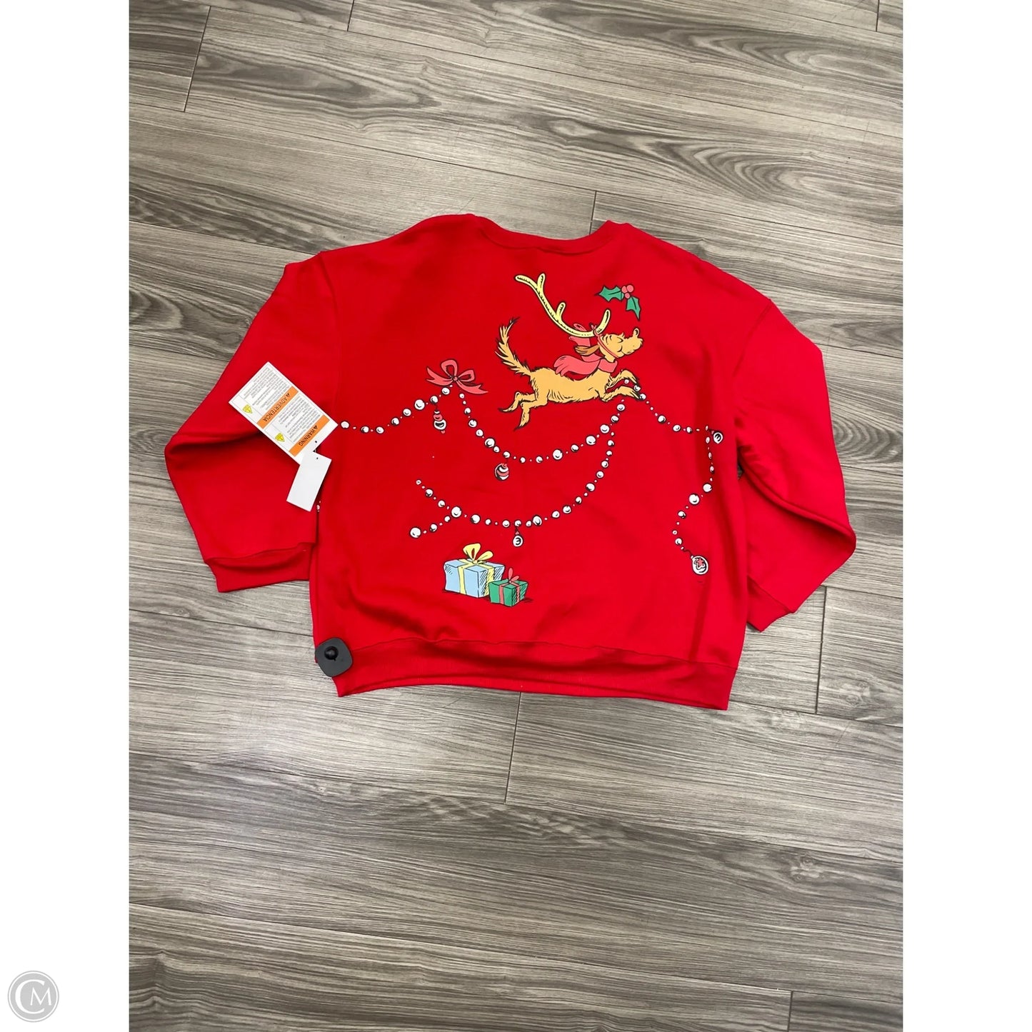 Sweatshirt Crewneck By Clothes Mentor In Red, Size: Xl