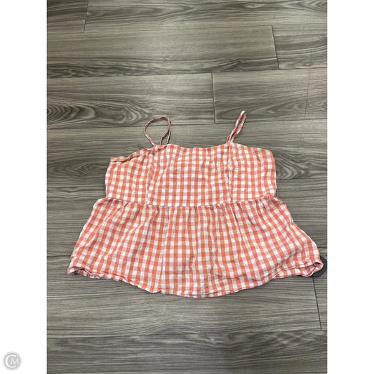 Tank Top By Wild Fable In Orange & White, Size: Xl
