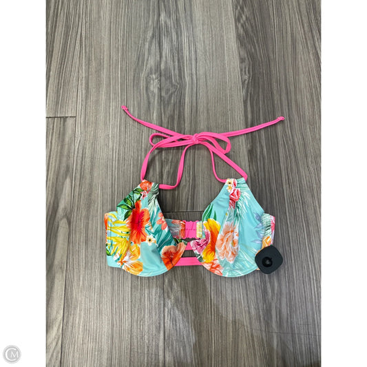 Swimsuit Top By Clothes Mentor In Floral Print, Size: S