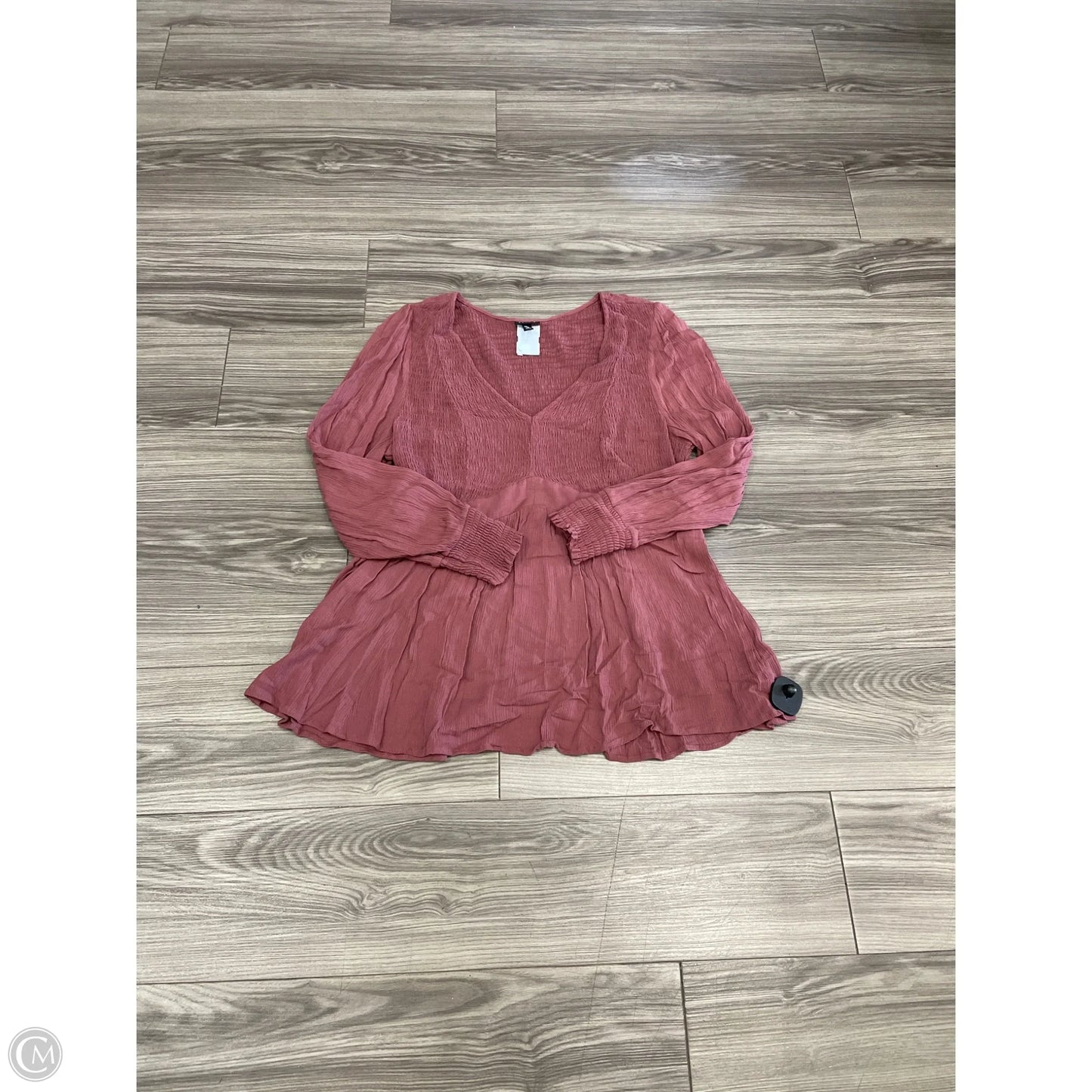 Top Long Sleeve By Torrid In Pink, Size: 2x