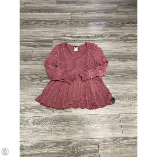 Top Long Sleeve By Torrid In Pink, Size: 2x
