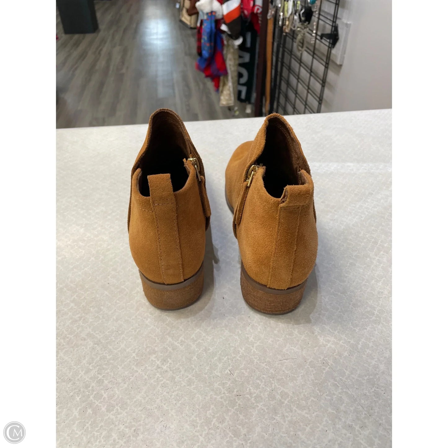 Boots Ankle Flats By Toms In Tan, Size: 8.5