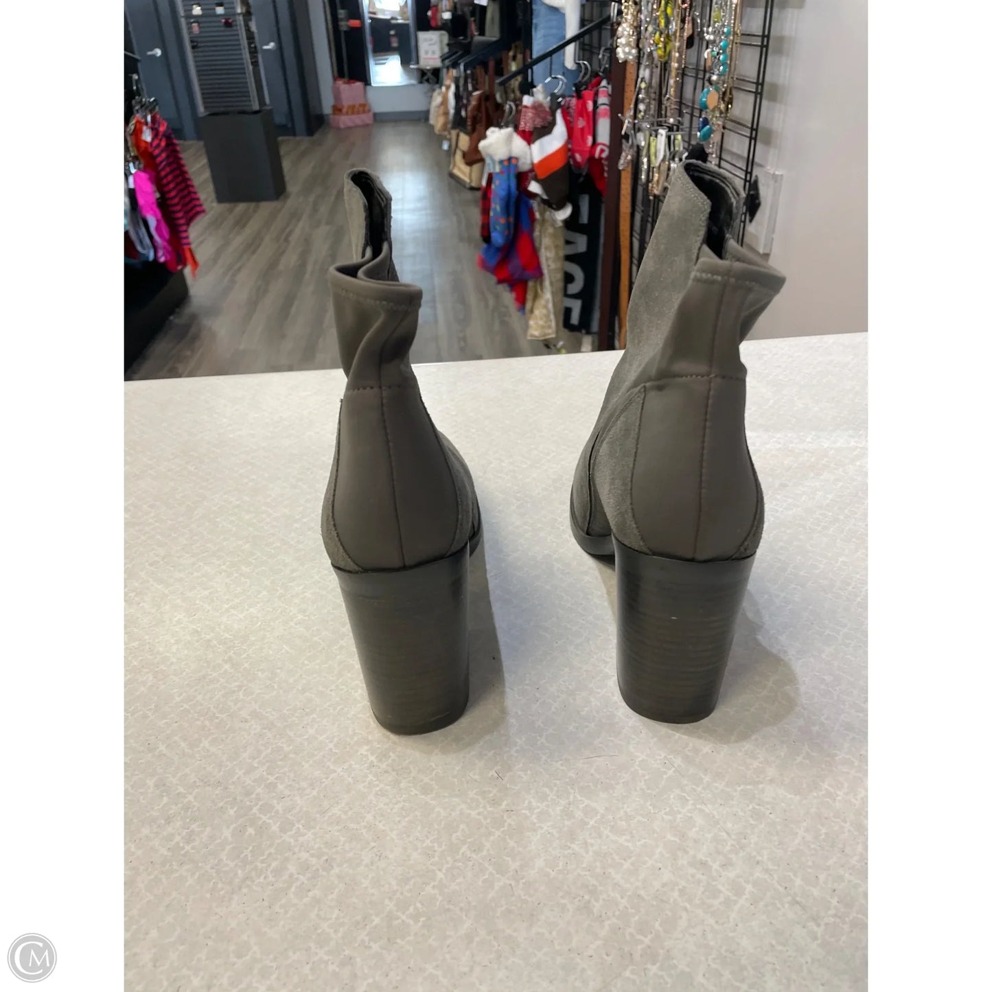 Shoes Heels Block By Katy Perry In Grey, Size: 9