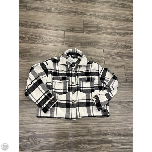 Jacket Other By Love Tree In Black & Cream, Size: L