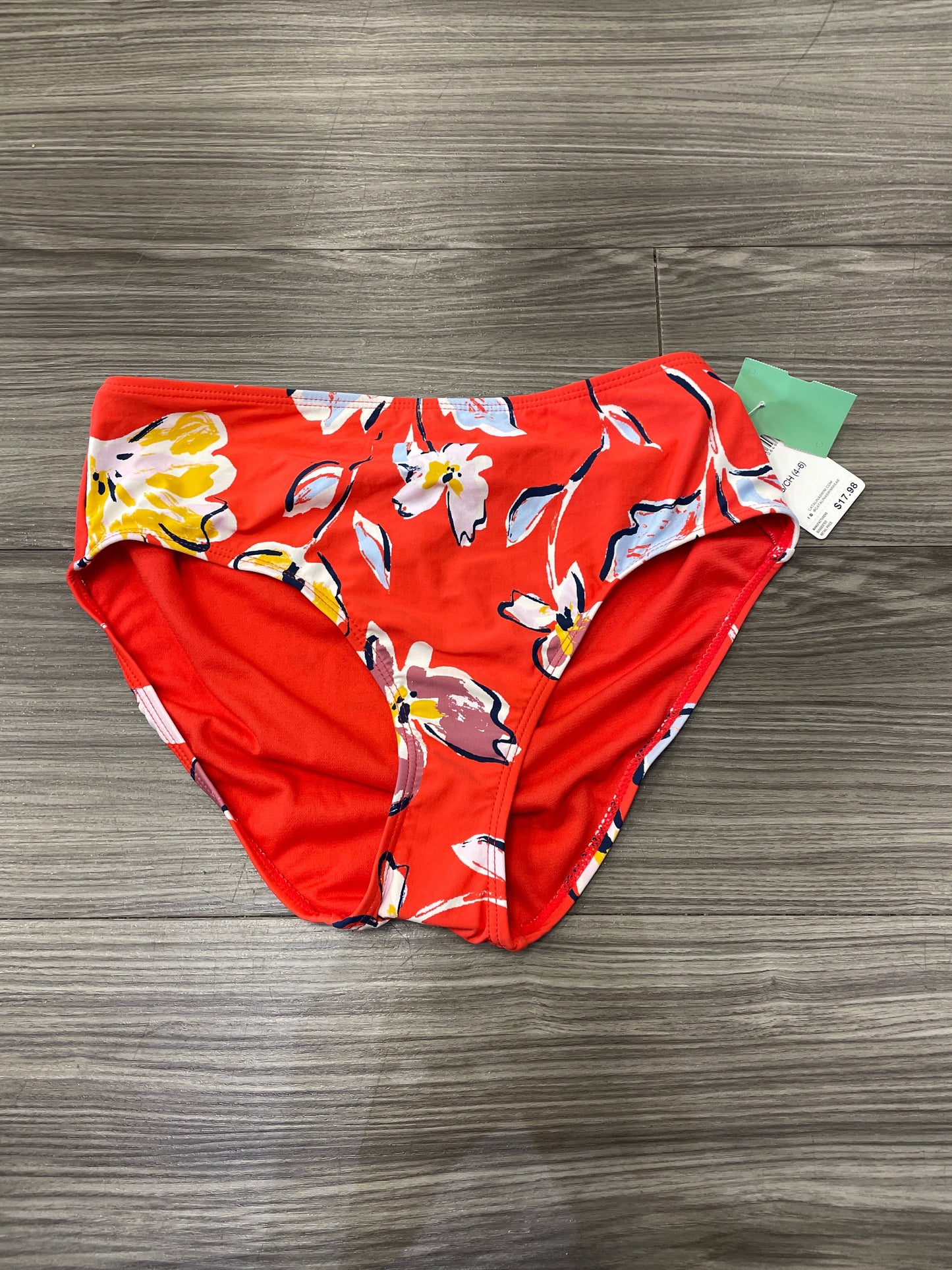 Floral Print Swimsuit Bottom Catalina, Size S