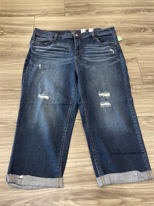 Blue Jeans Cropped Time And Tru, Size 20