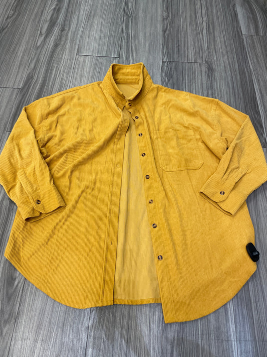 Yellow Top Long Sleeve Clothes Mentor, Size Xl