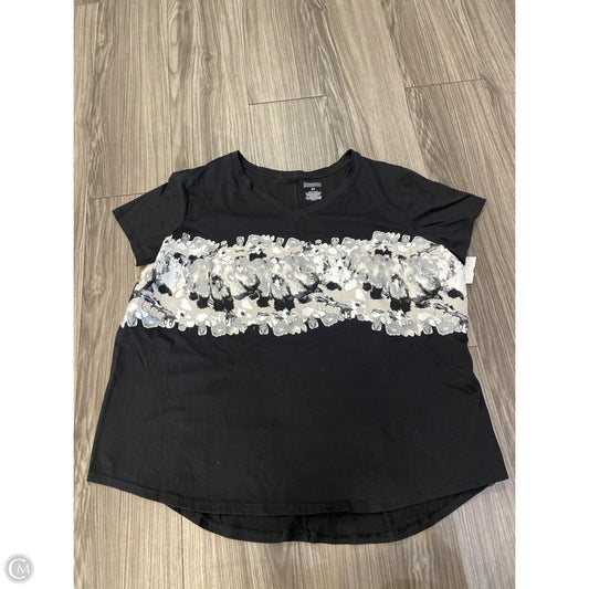 Top Short Sleeve By Tek Gear In Black, Size: 2x
