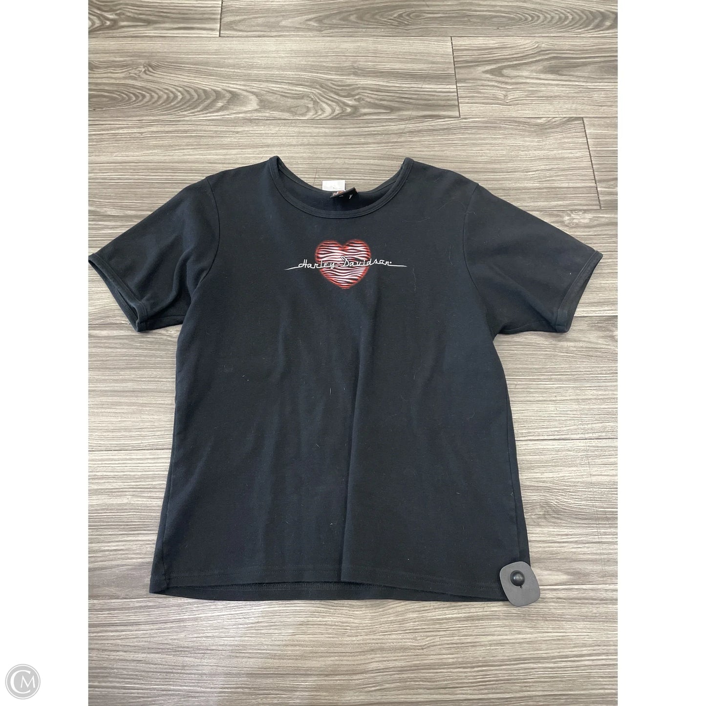 Top Short Sleeve By Harley Davidson In Black, Size: 2x