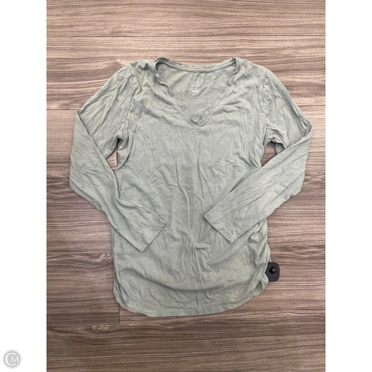 Top Long Sleeve By Isabel Maternity In Green, Size: S