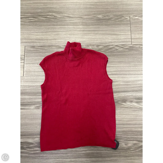Top Sleeveless By Coldwater Creek In Red, Size: S