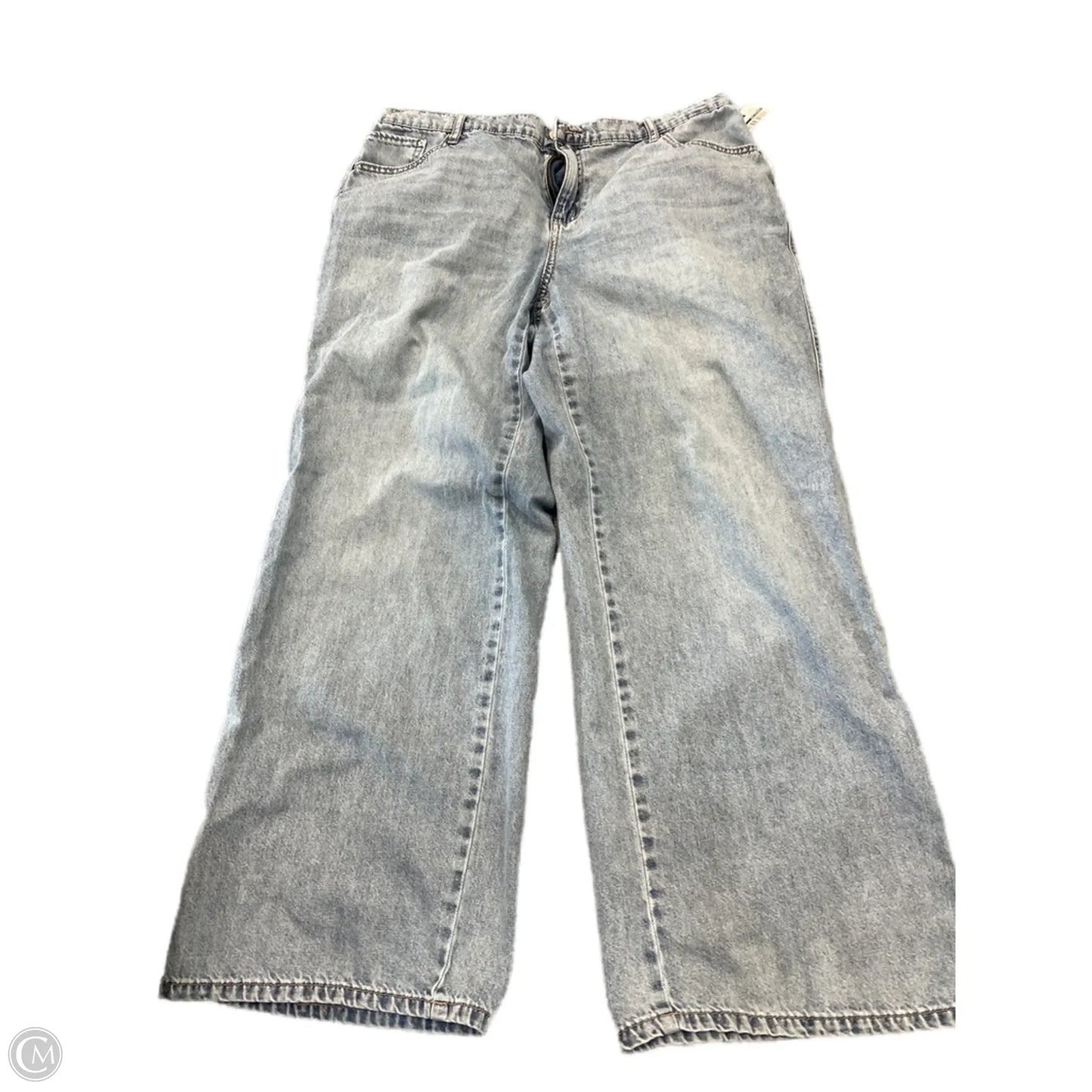 Jeans Wide Leg By Vanilla Star In Blue Denim, Size: 1x