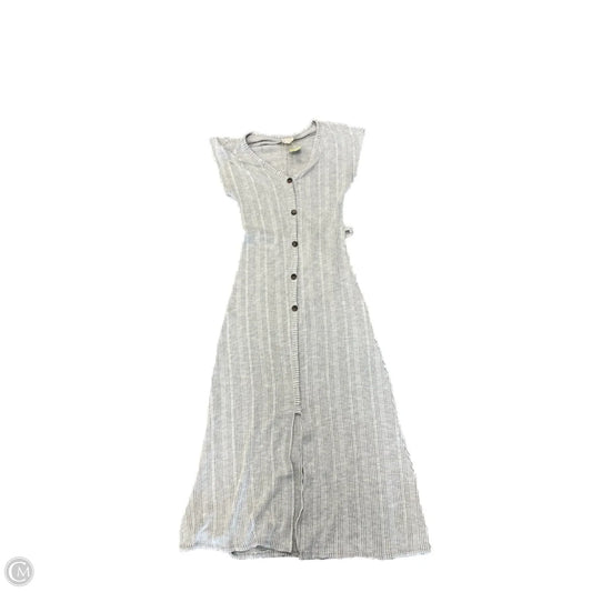Dress Casual Midi By Caution To The Wind In Grey, Size: Xs