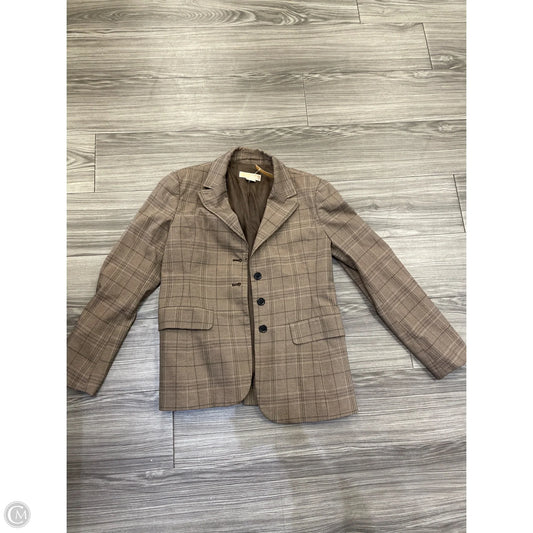 Blazer Designer By Michael Kors In Brown, Size: L