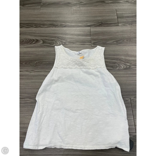Tank Top By Charter Club In White, Size: Xl