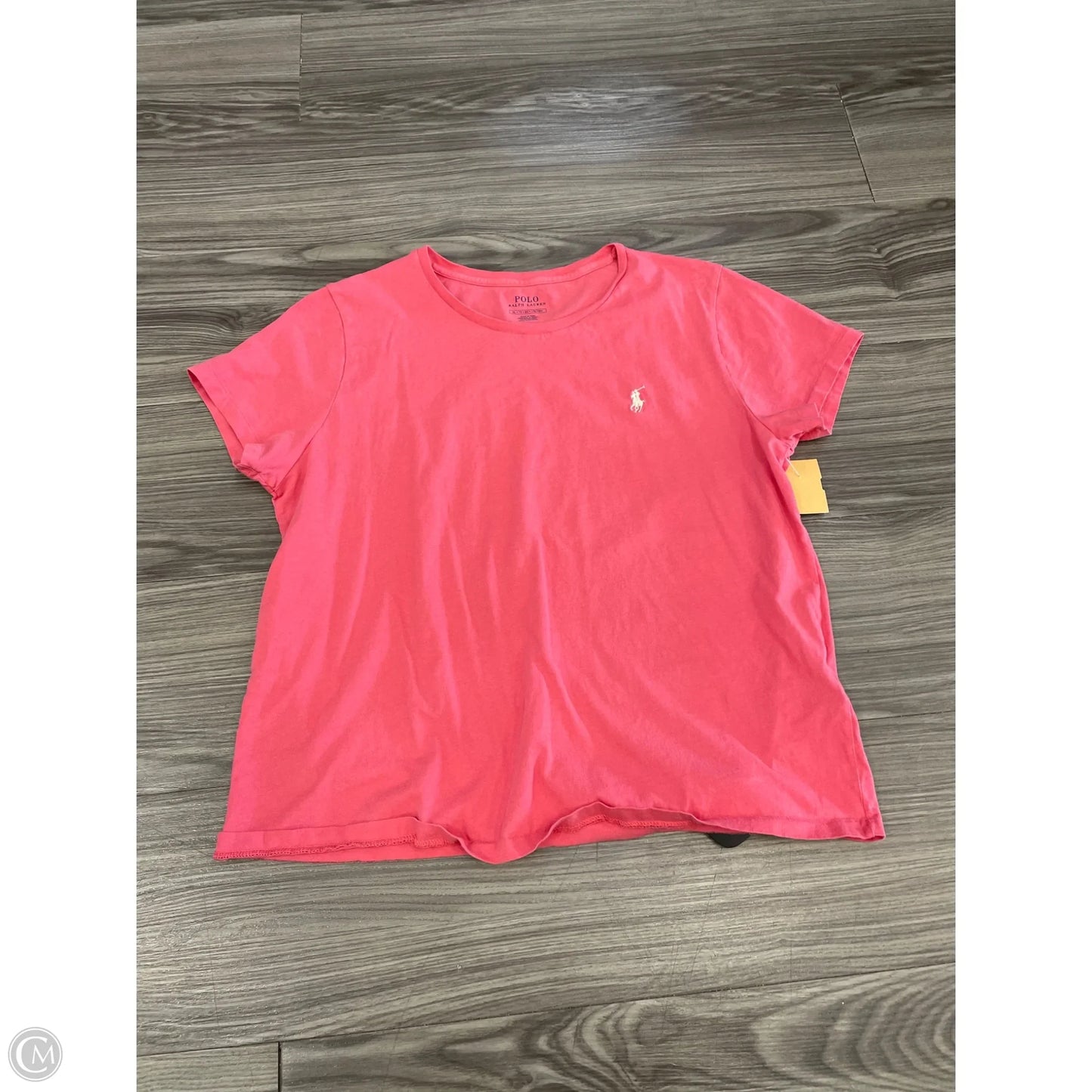 Top Short Sleeve By Polo Ralph Lauren In Pink, Size: Xl