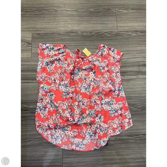 Top Short Sleeve By Lc Lauren Conrad In Pink, Size: Xxl