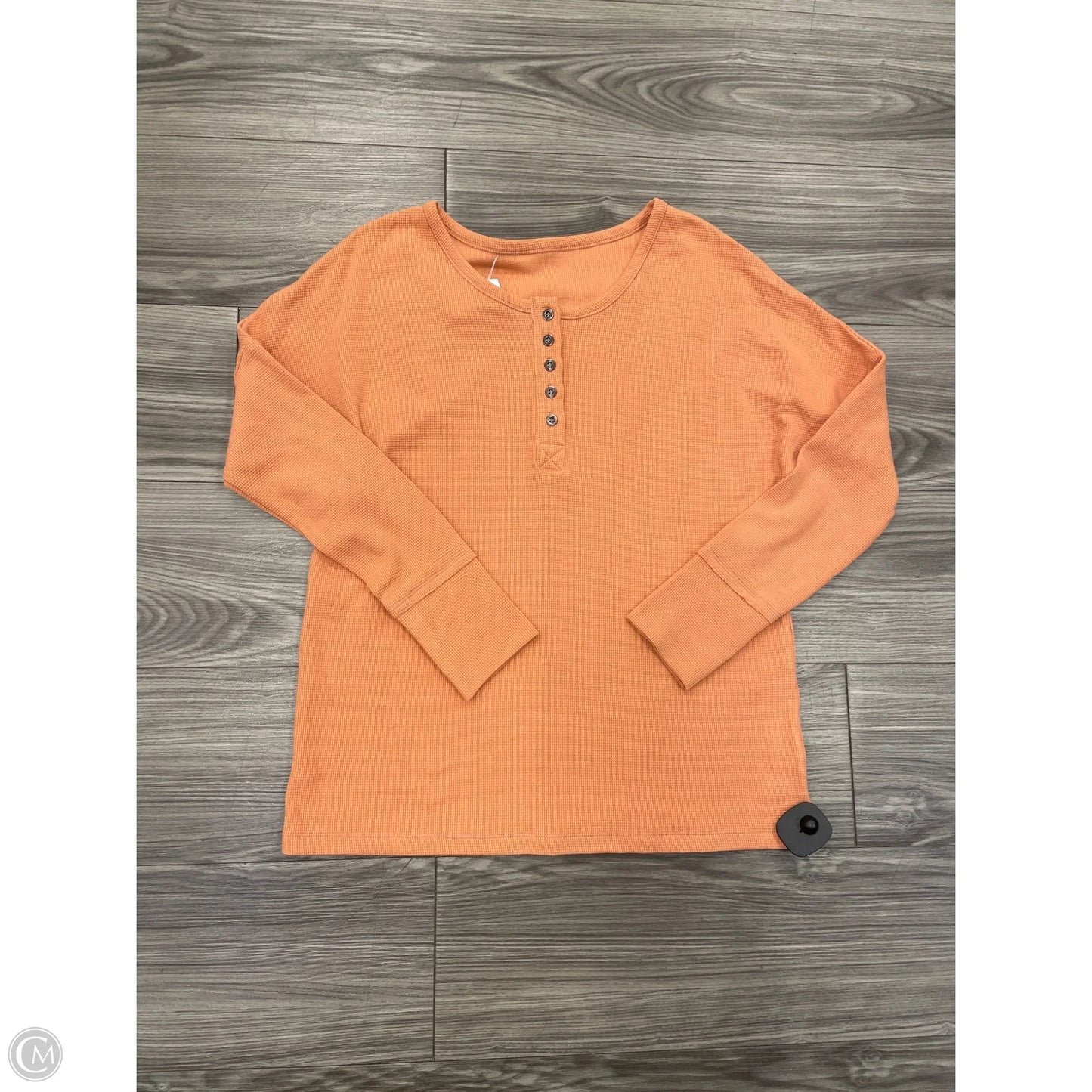 Top Long Sleeve By Clothes Mentor In Orange, Size: M