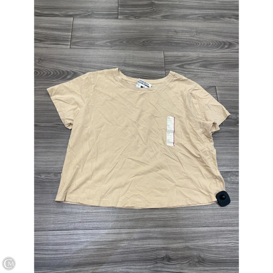 Top Short Sleeve By Universal Thread In Beige, Size: Xxl